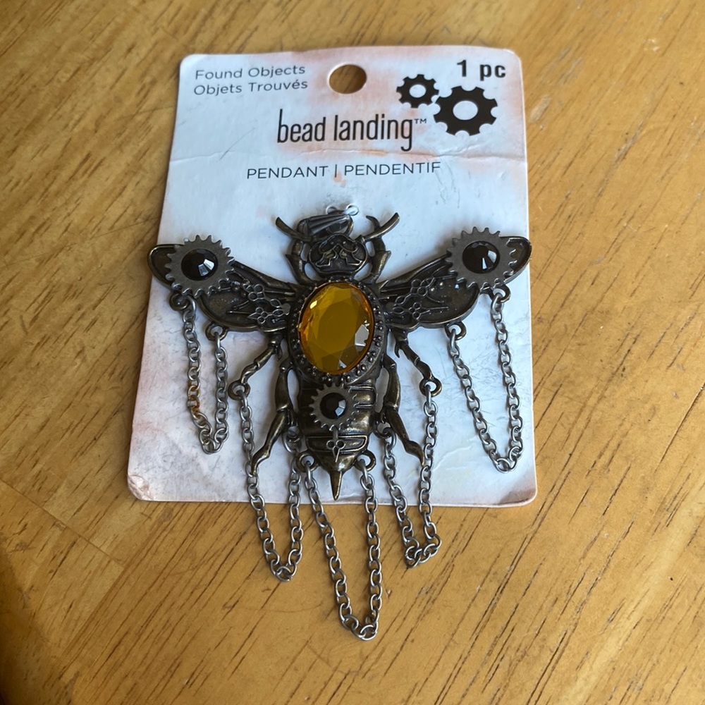 Bead Landing Silver Tone Charms Pendants 1 Pc NEW Bug